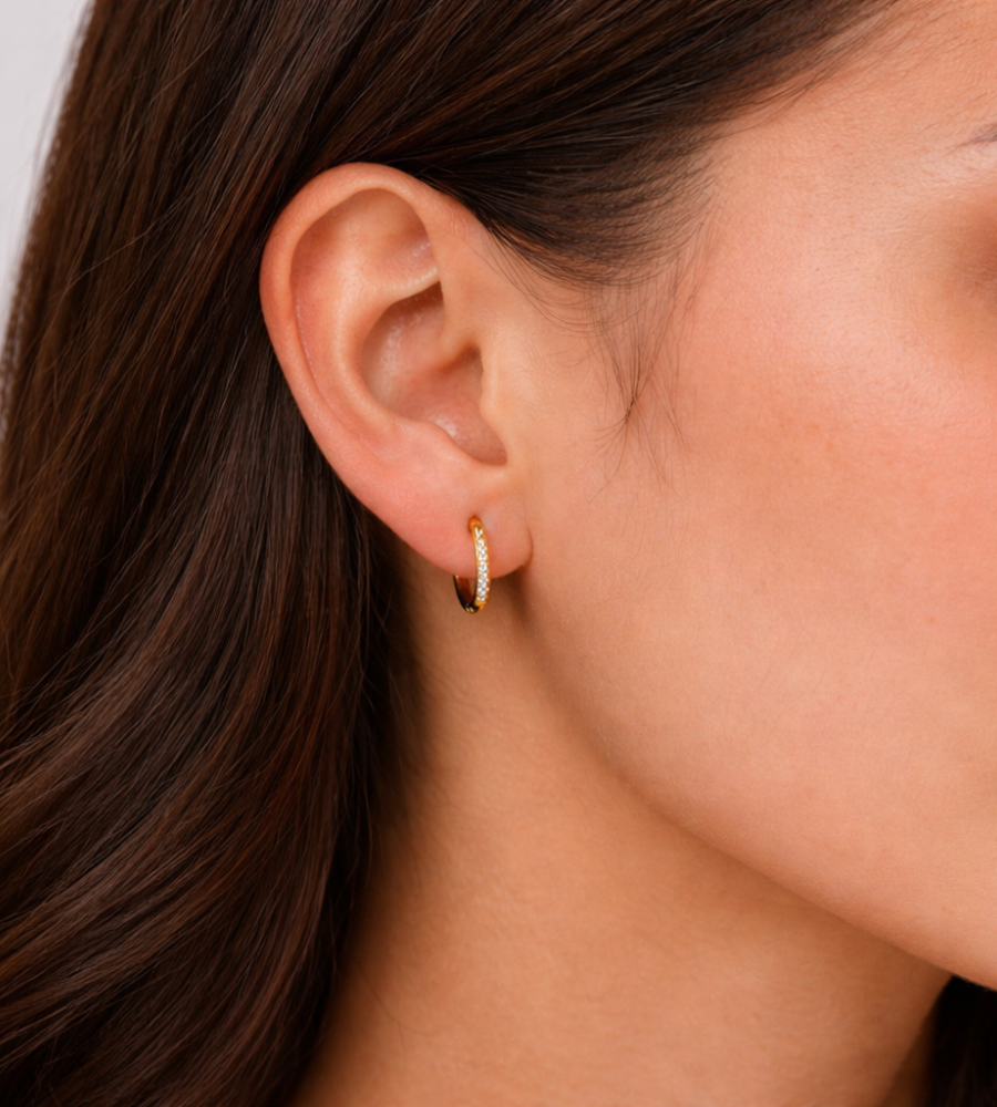 Eternity Hoop Earrings