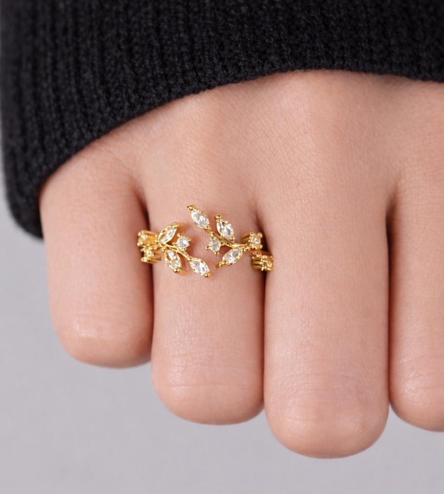 Crystal Vine Ring