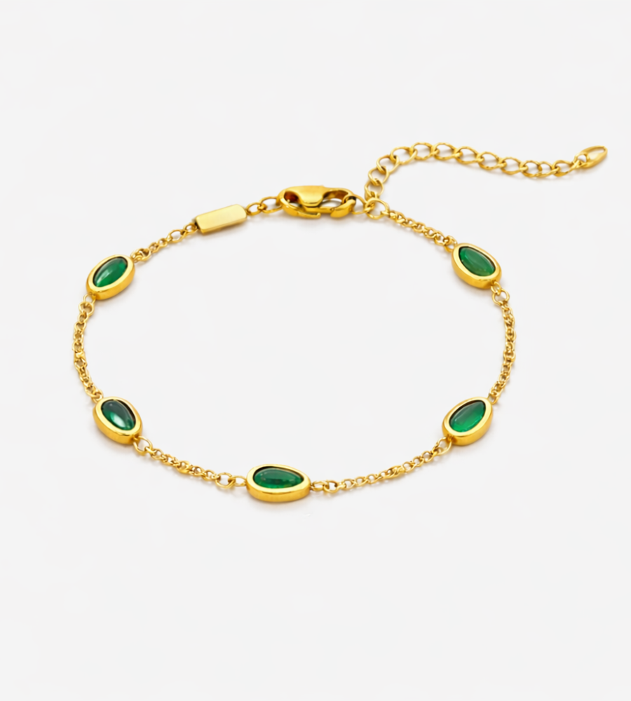 Arizona Green Stone Bracelet