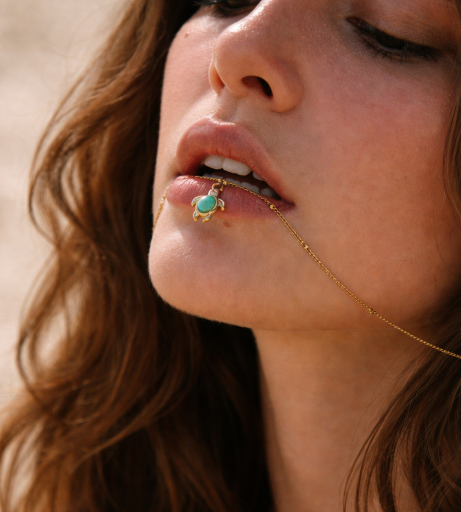 Opal Turtle Necklace