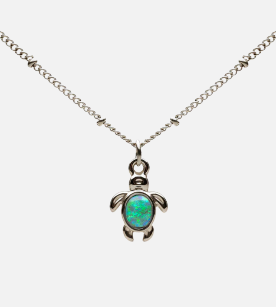 Opal Turtle Necklace
