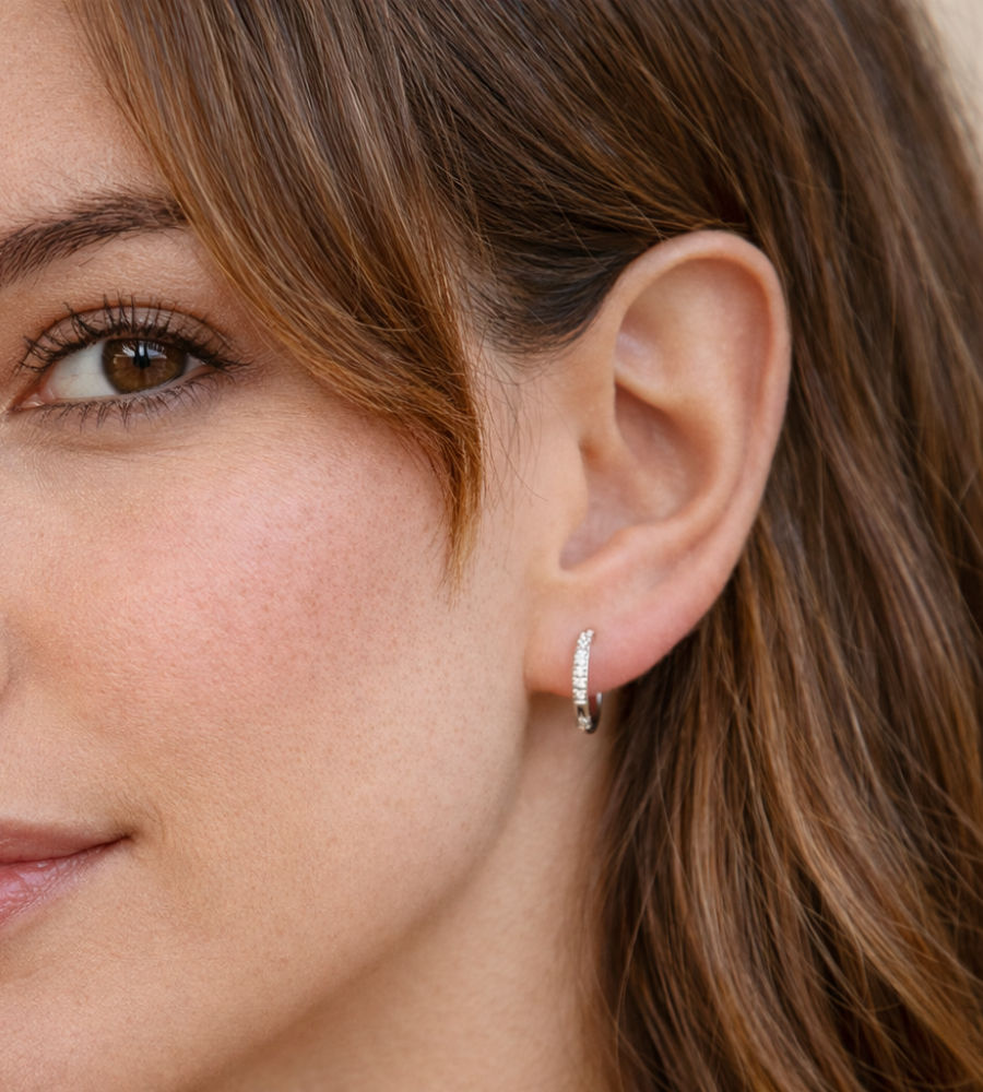 Eternity Hoop Earrings