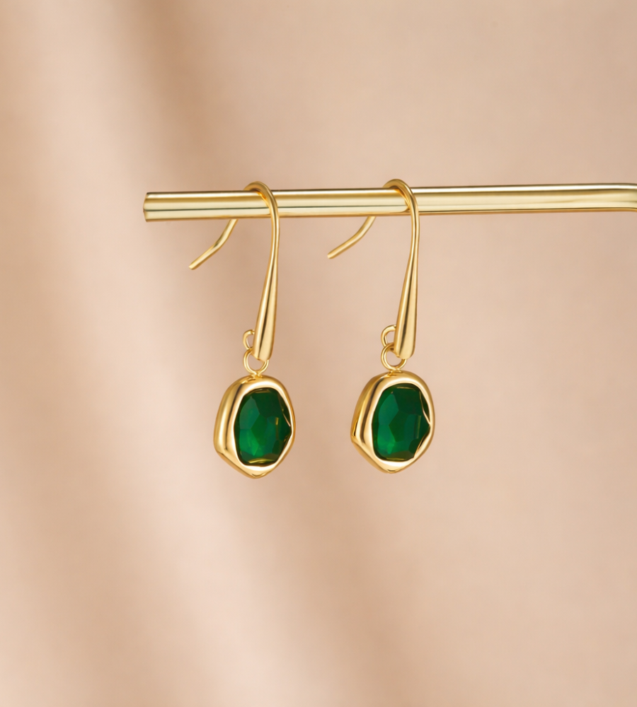 Emerald Drop Earrings