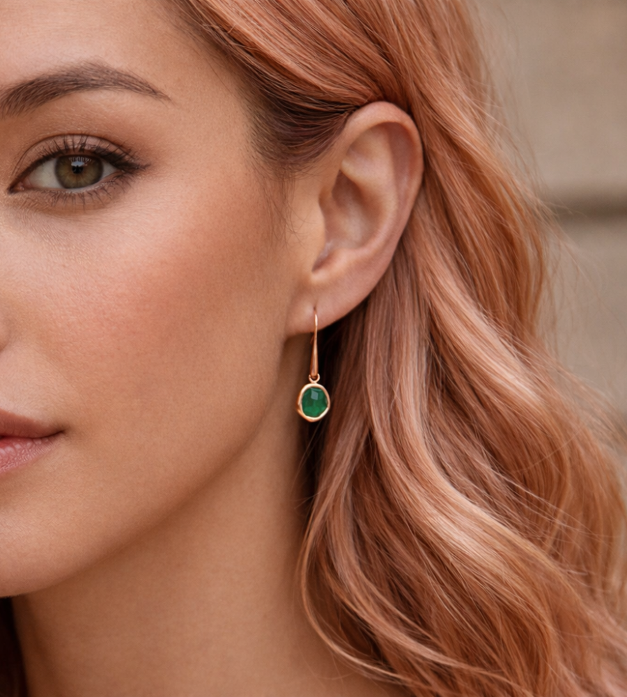 Emerald Drop Earrings