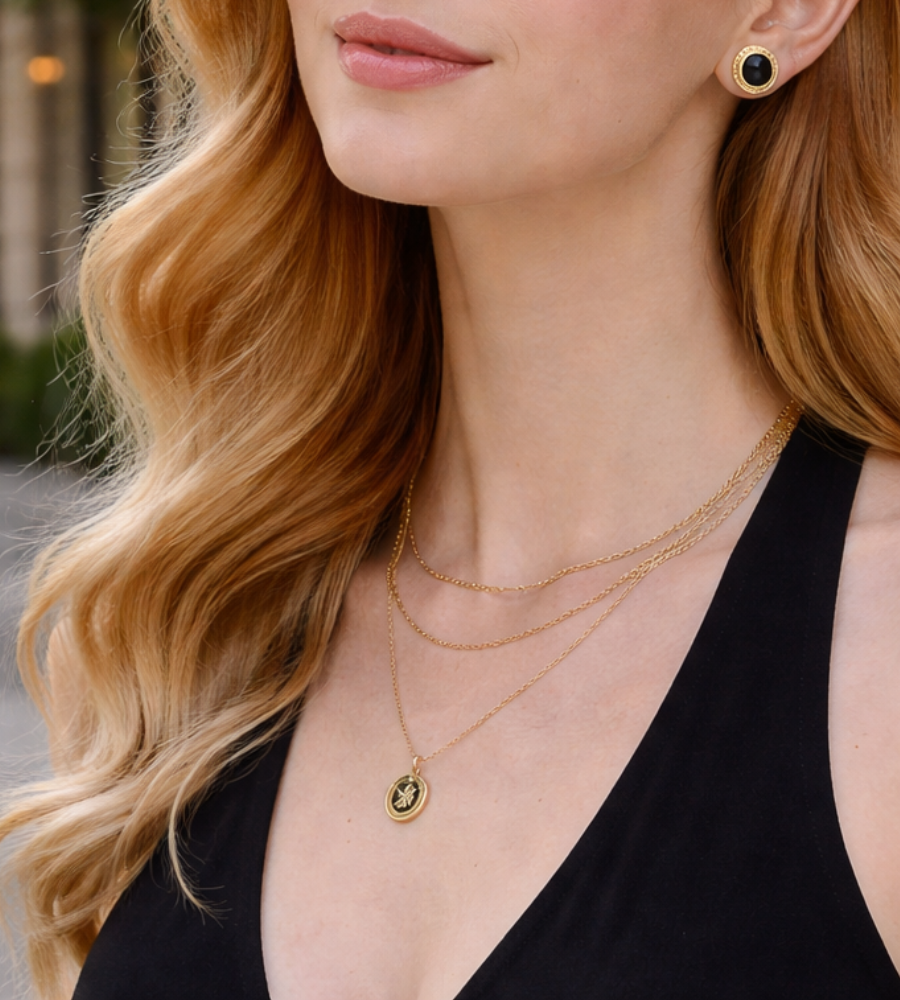 Azalea Button Stud Earrings