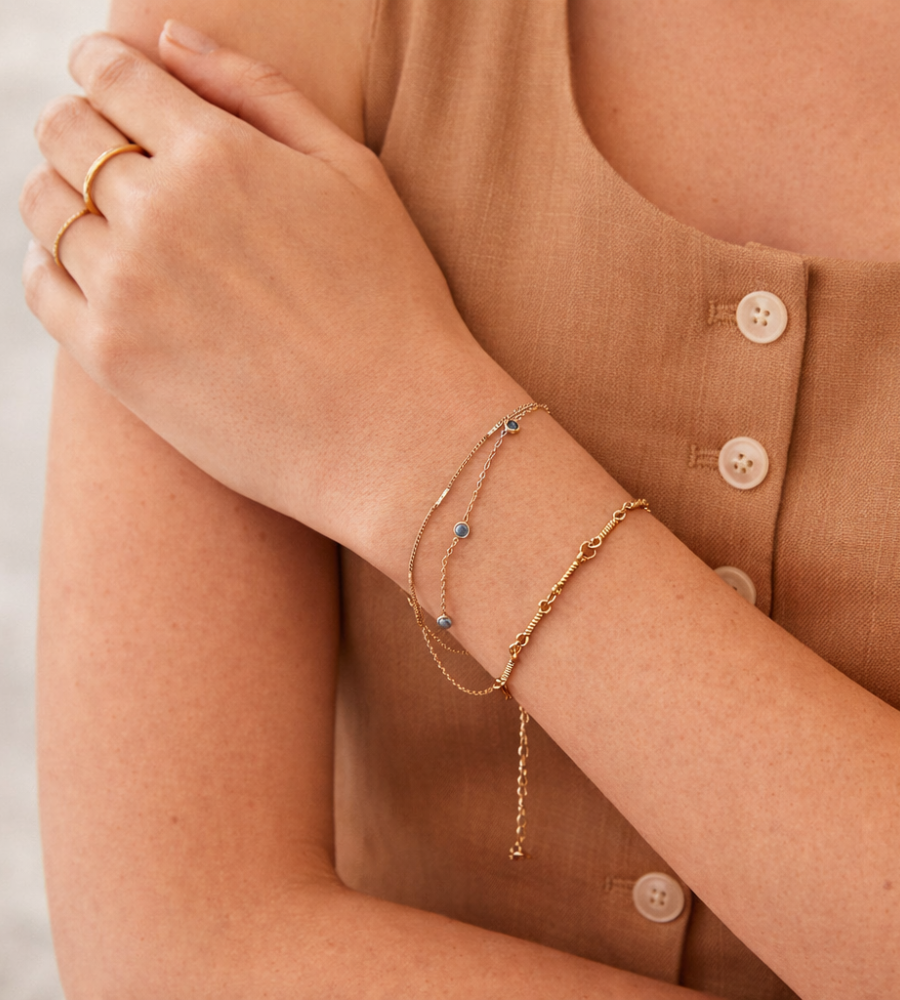 Blue Athena Crystal Bracelet