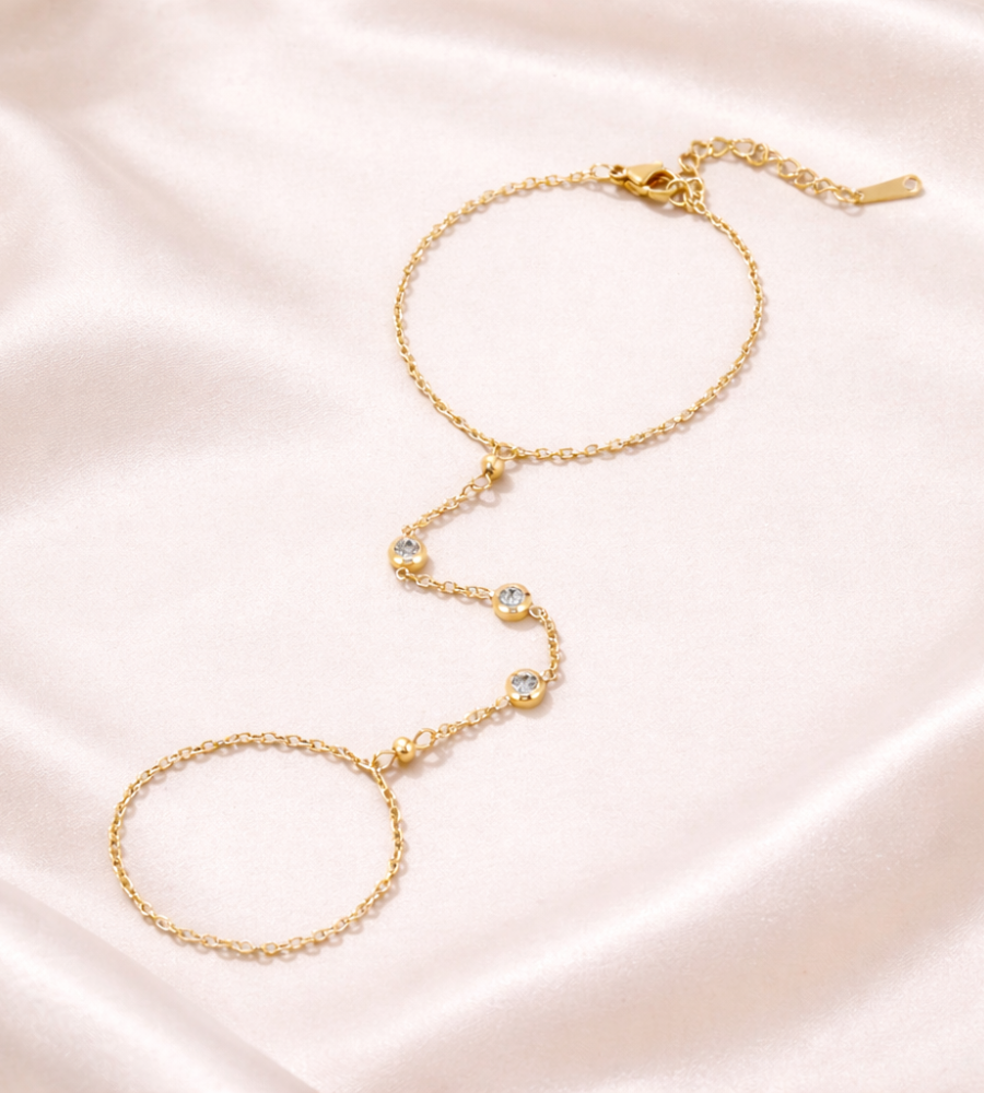 Freya Crystal Chain Bracelet