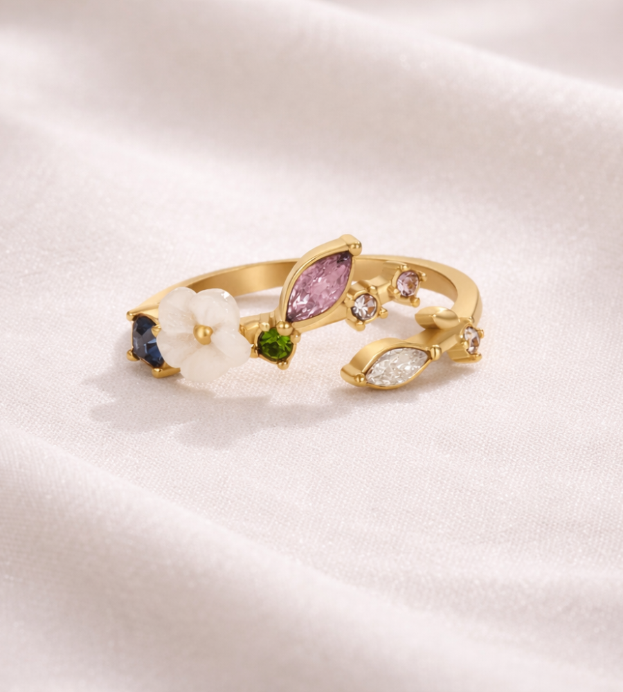 Blossom Crystal Ring