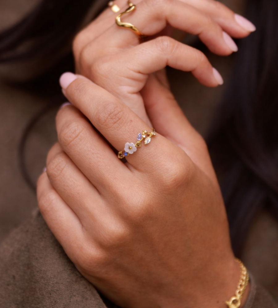 Blossom Crystal Ring