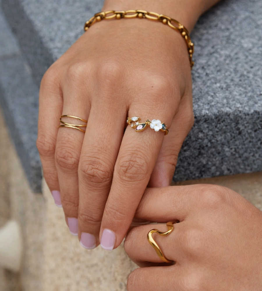 Blossom Crystal Ring