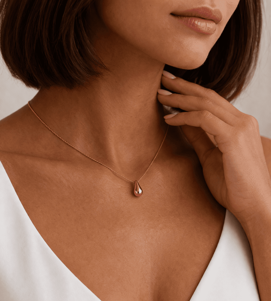 Amara Teardrop Necklace - Mireva Jewelry
