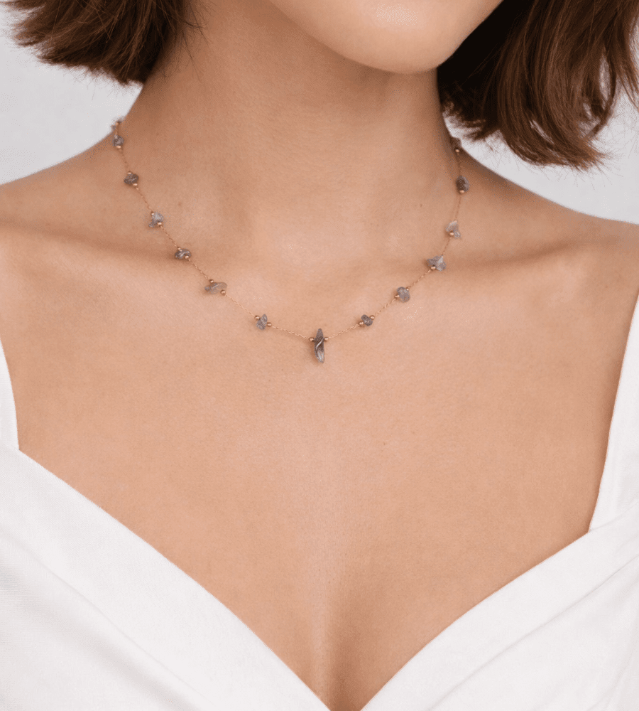 Amethyst Bead Necklace - Mireva Jewelry