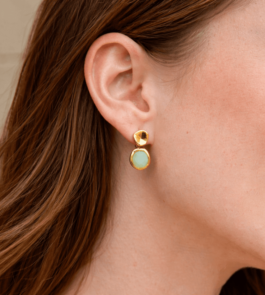 Aquamarine Drop Earrings - Mireva Jewelry