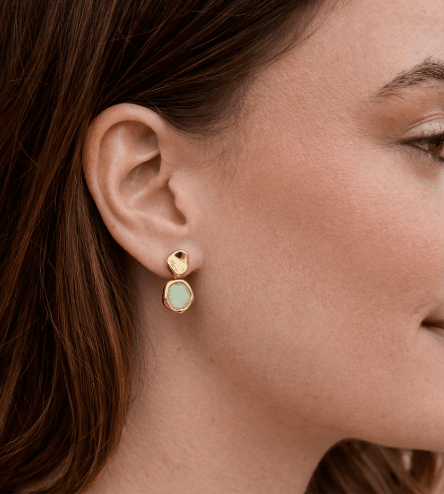 Aquamarine Drop Earrings - Mireva Jewelry