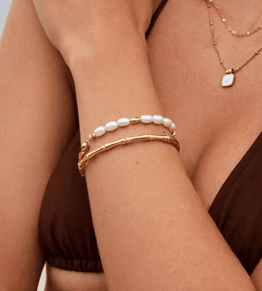 Ara Bamboo Bangle - Mireva Jewelry