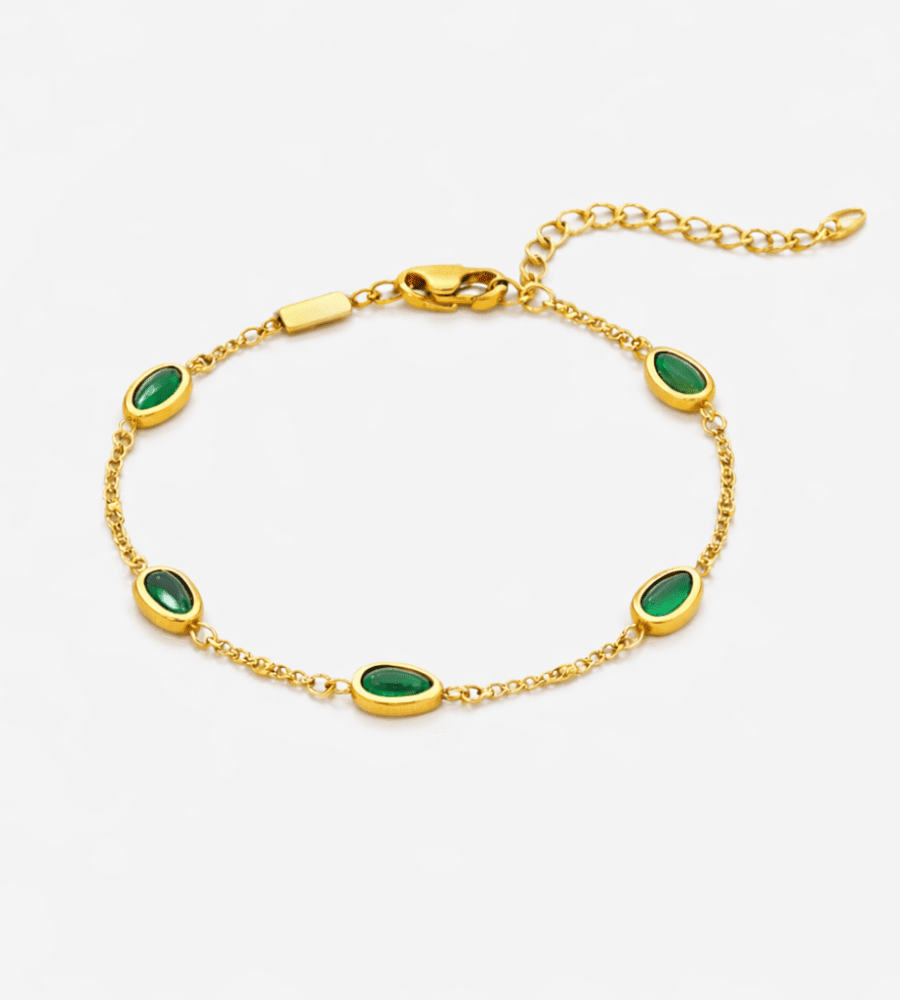 Arizona Green Stone Bracelet - Mireva Jewelry