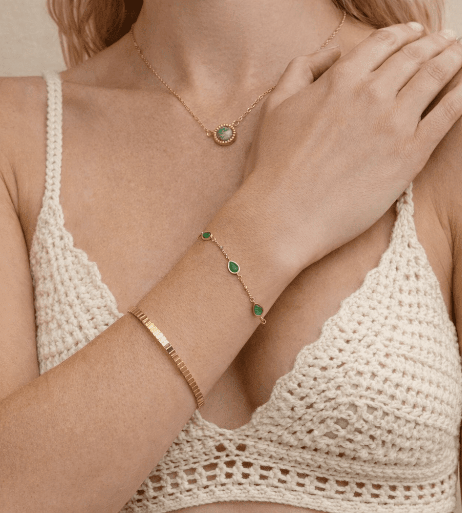 Arizona Green Stone Bracelet - Mireva Jewelry