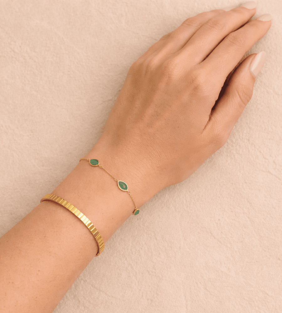 Arizona Green Stone Bracelet - Mireva Jewelry