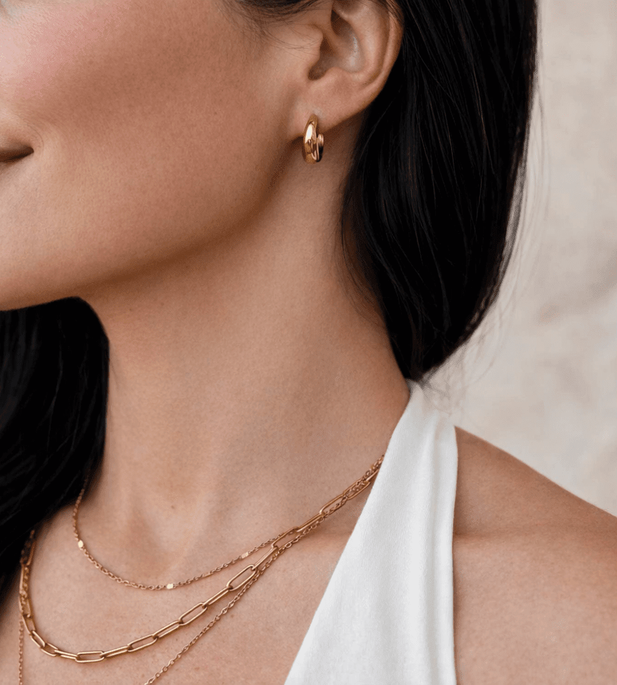 Audrey Hoop Earrings - Mireva Jewelry