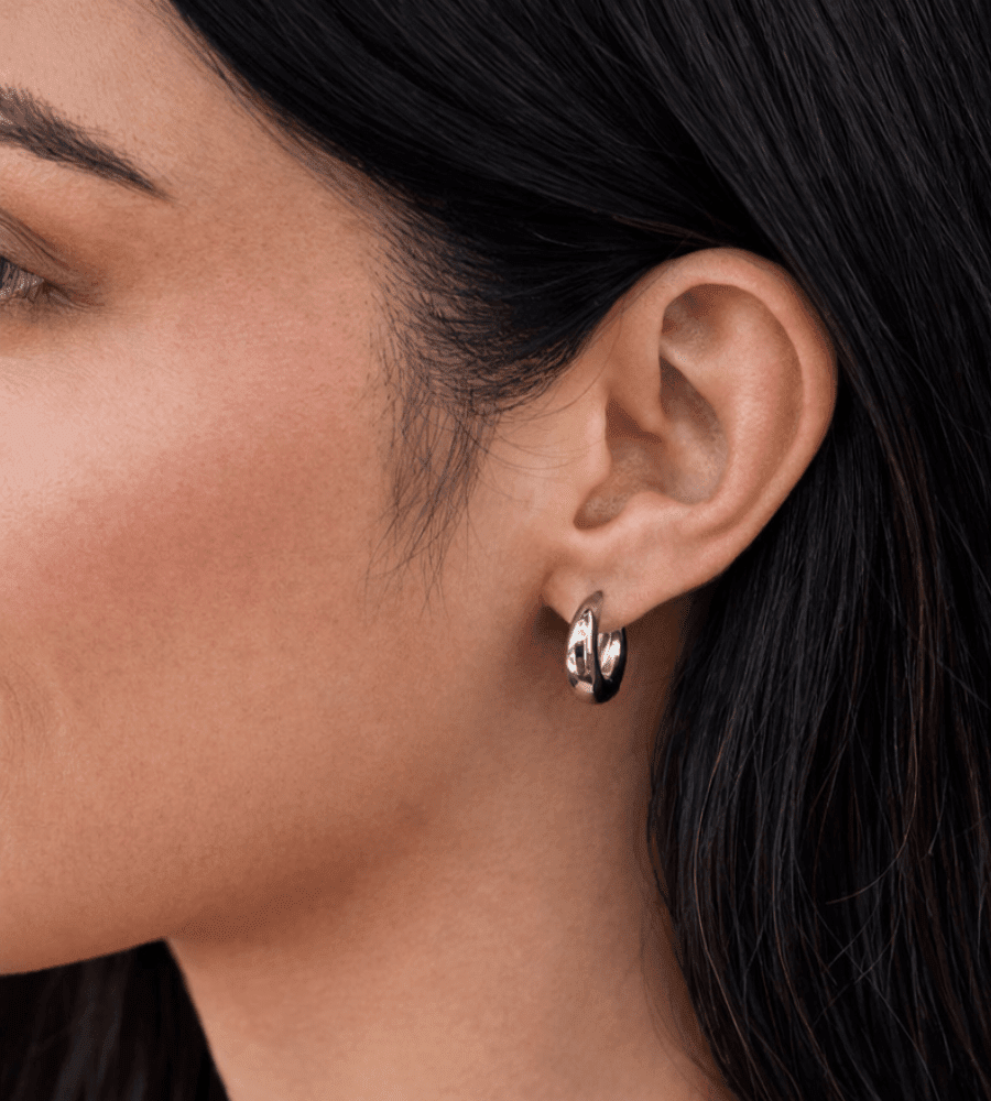 Audrey Hoop Earrings - Mireva Jewelry