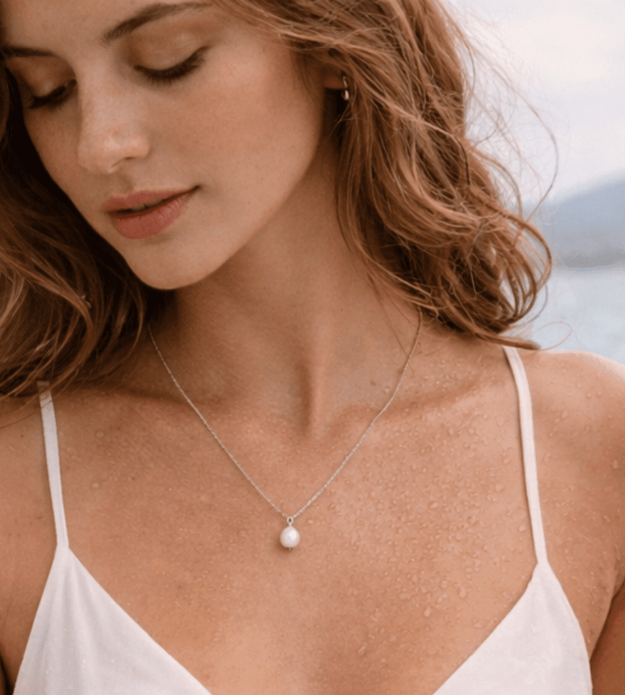 Baroque Pearl Pendant - Mireva Jewelry