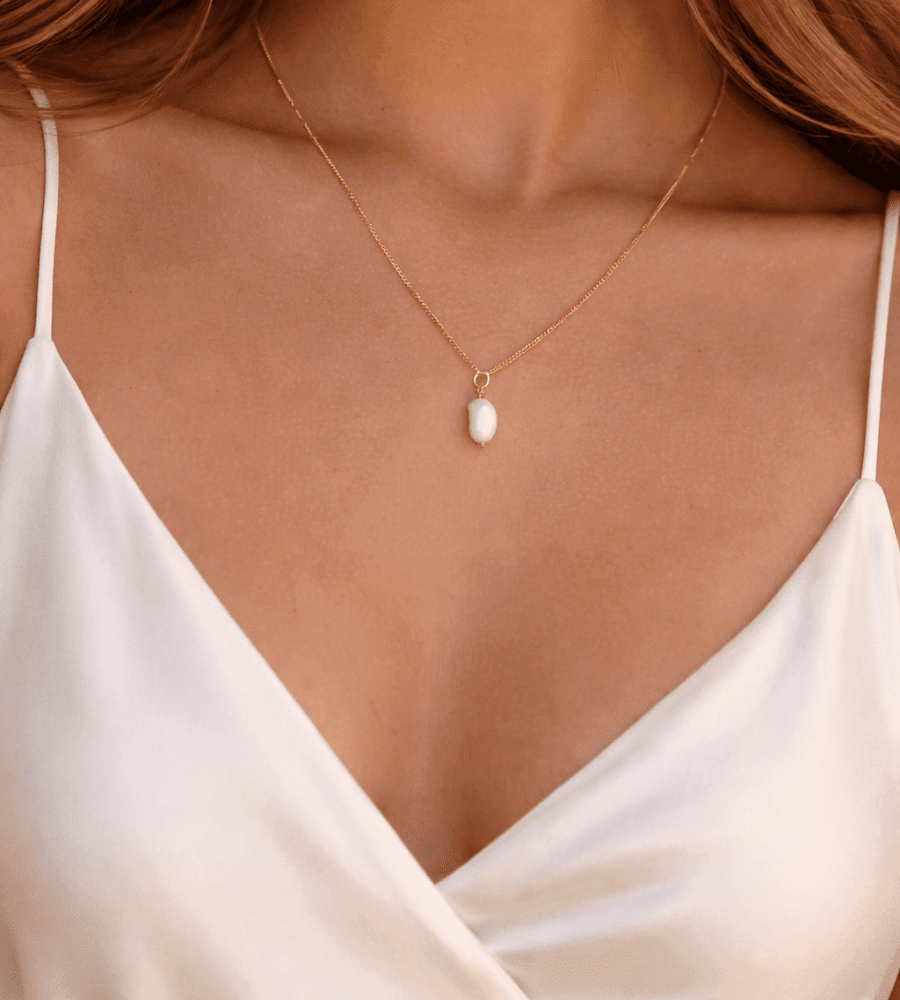 Baroque Pearl Pendant - Mireva Jewelry