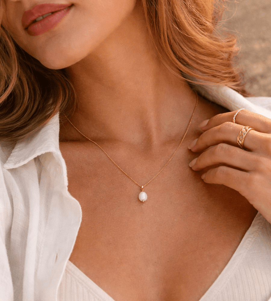 Baroque Pearl Pendant - Mireva Jewelry