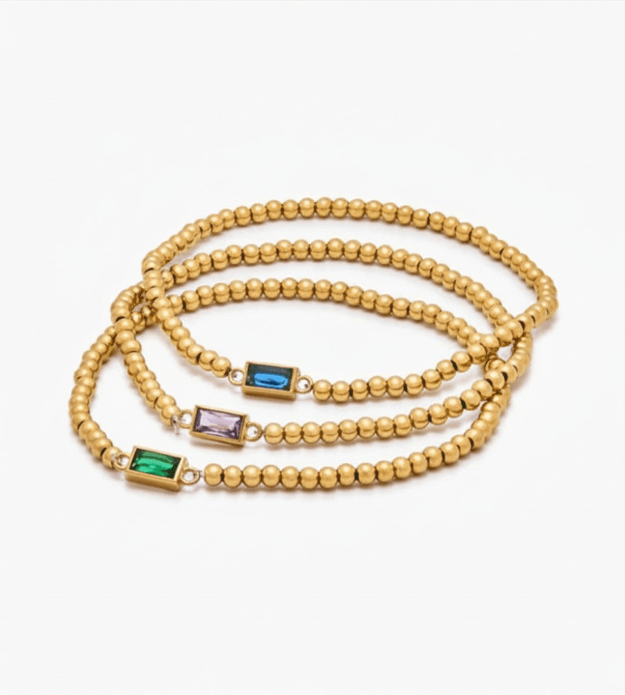 Beaded Birthstone Bracelet - Mireva Jewelry