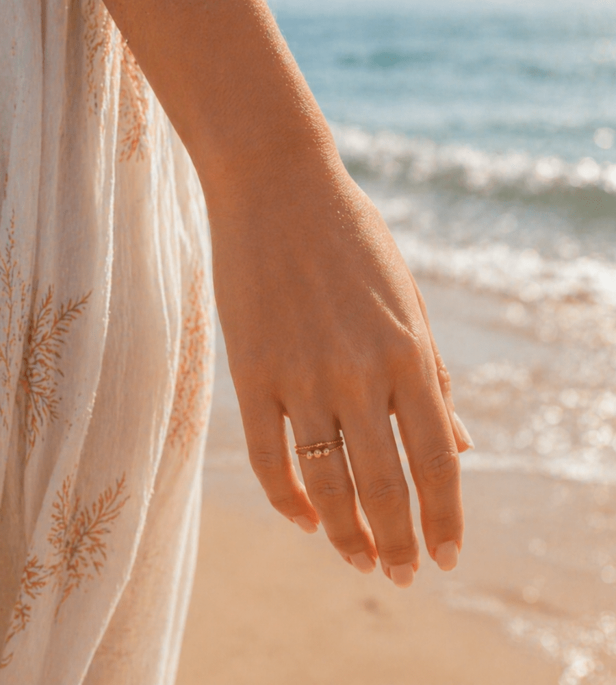 Beaded Fidget Ring Set - Mireva Jewelry