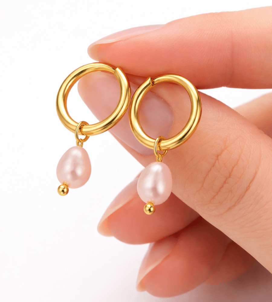 Bella Hoop Earrings - Mireva Jewelry
