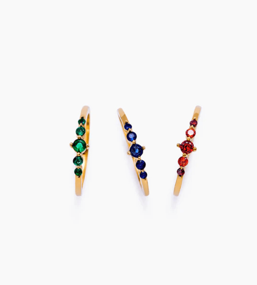 Belle Birthstone Ring - Mireva Jewelry