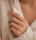 Bezel Stacking Ring - Mireva Jewelry