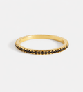 Black Diamond Stacking Eternity Ring - Mireva Jewelry
