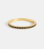 Black Diamond Stacking Eternity Ring - Mireva Jewelry