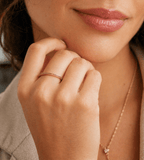 Black Diamond Stacking Eternity Ring - Mireva Jewelry