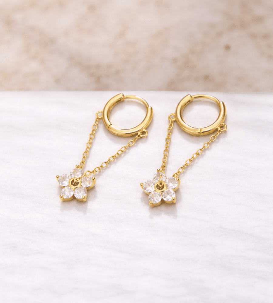 Blooming Crystal Earrings - Mireva Jewelry