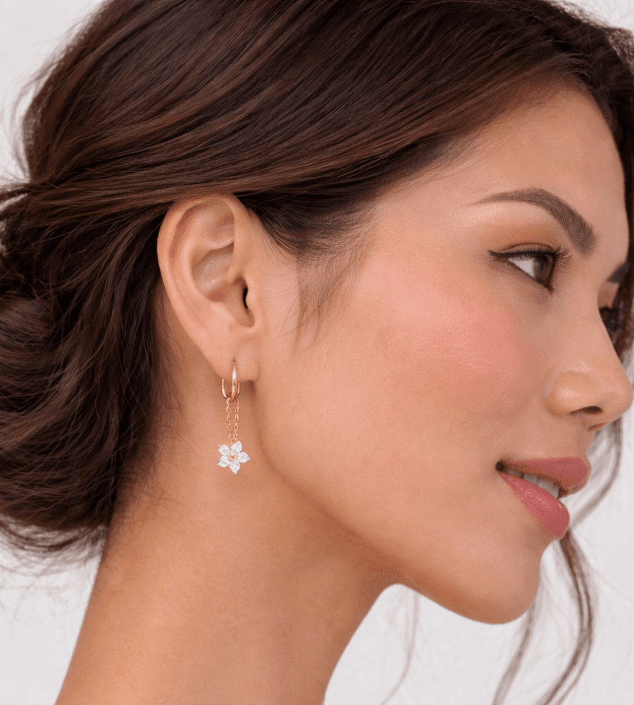 Blooming Crystal Earrings - Mireva Jewelry