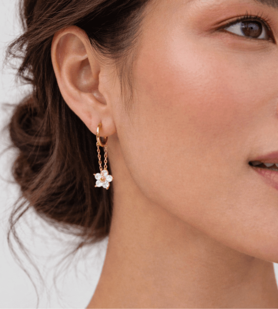 Blooming Crystal Earrings - Mireva Jewelry