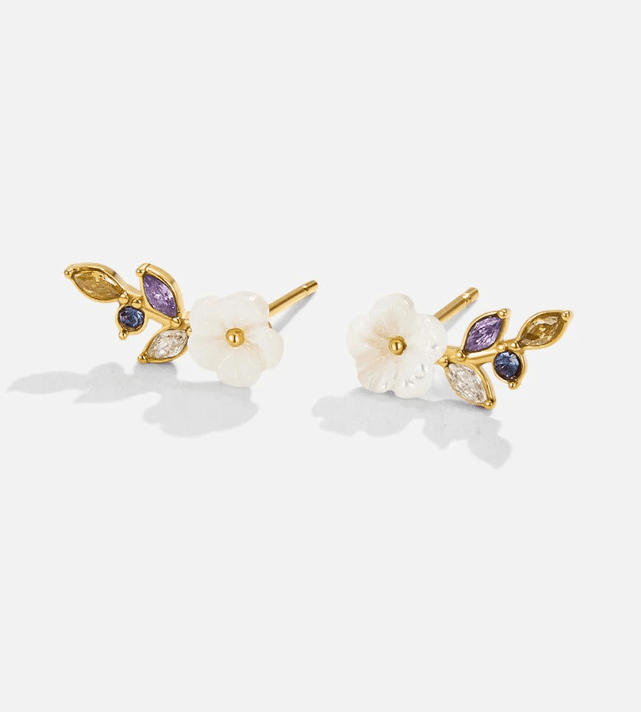 Blossom Crystal Earrings - Mireva Jewelry