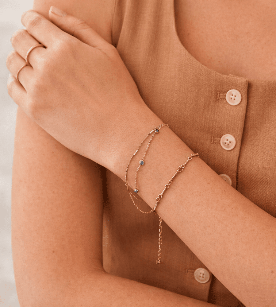 Blue Athena Crystal Bracelet - Mireva Jewelry