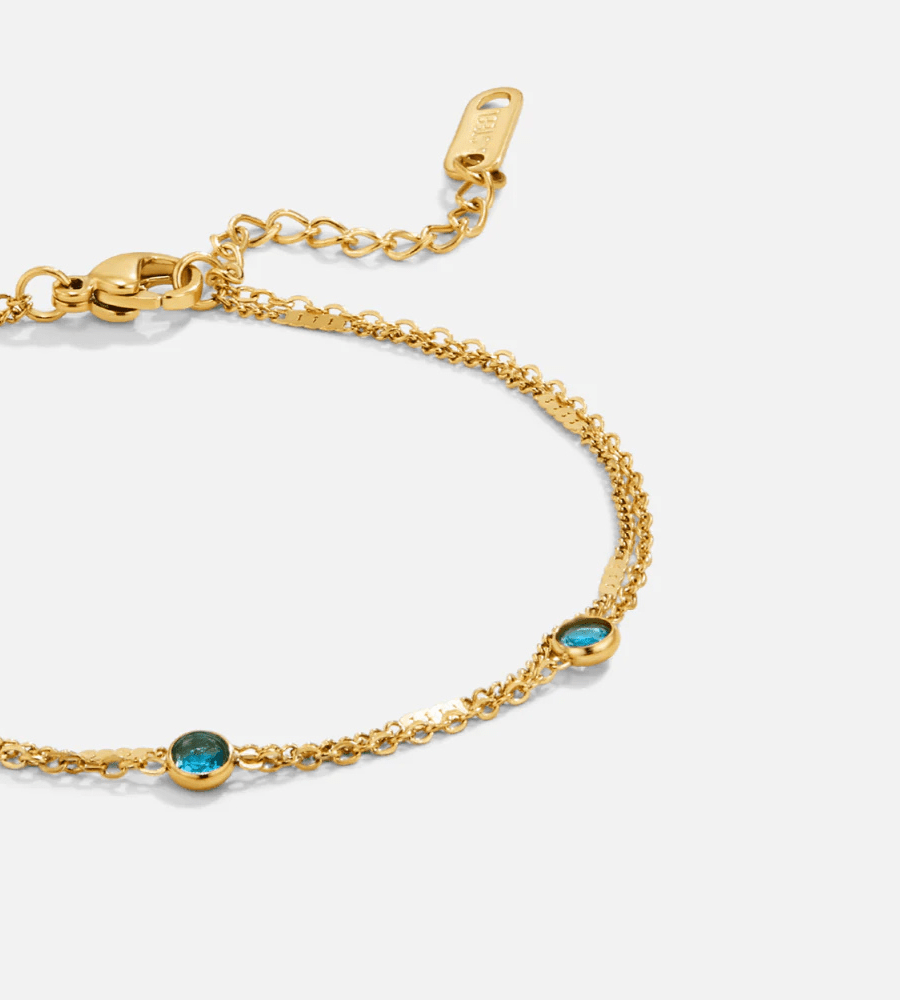 Blue Athena Crystal Bracelet - Mireva Jewelry