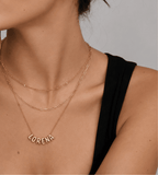 Bubble Name Necklace - Mireva Jewelry