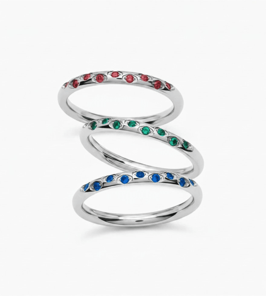 Celestial Birthstone Ring - Mireva Jewelry