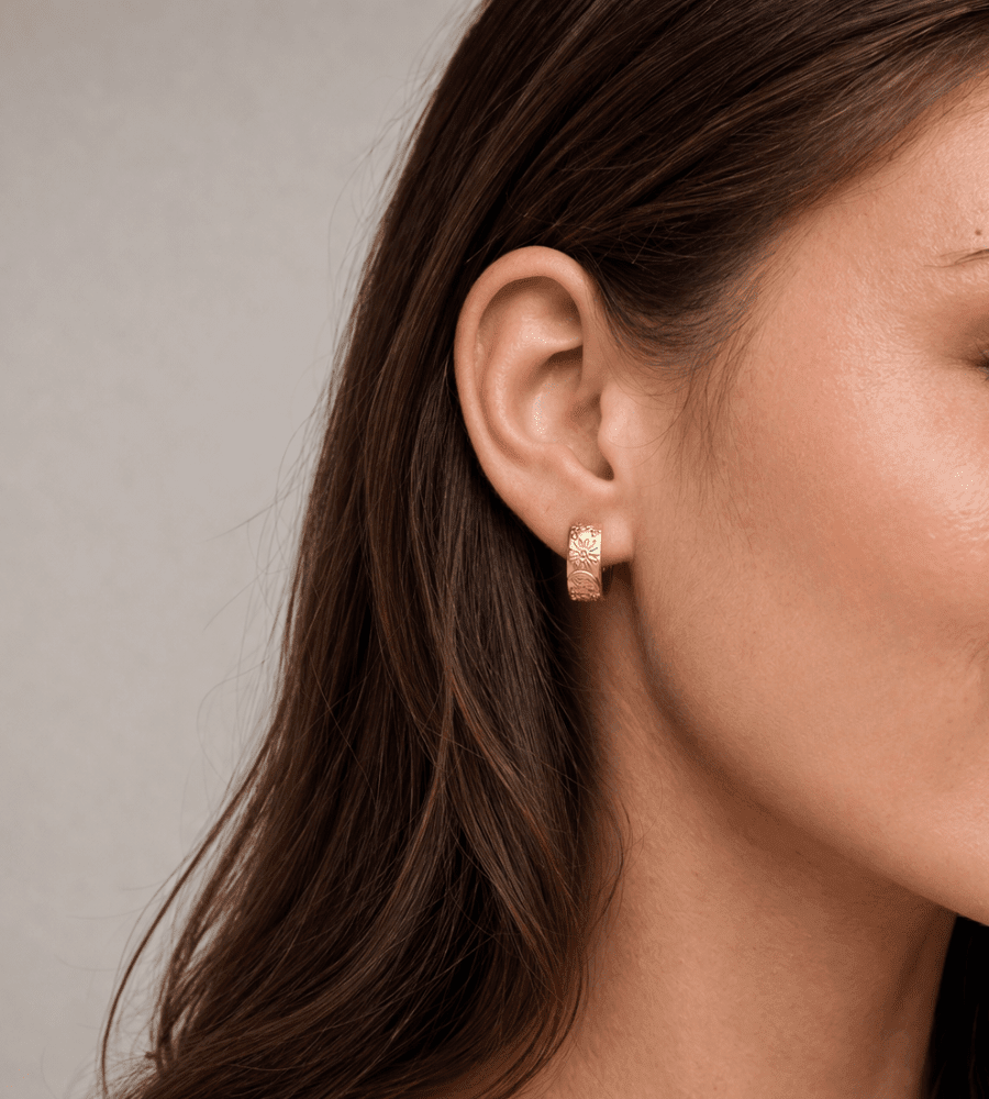 Celestial Gold Hoops - Mireva Jewelry