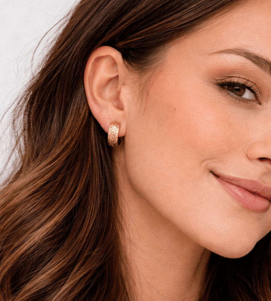 Celestial Gold Hoops - Mireva Jewelry