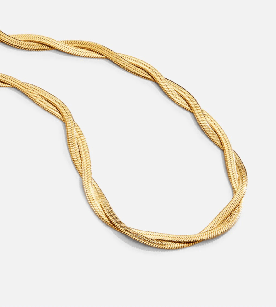 Chiara Twist Snake Chain - Mireva Jewelry