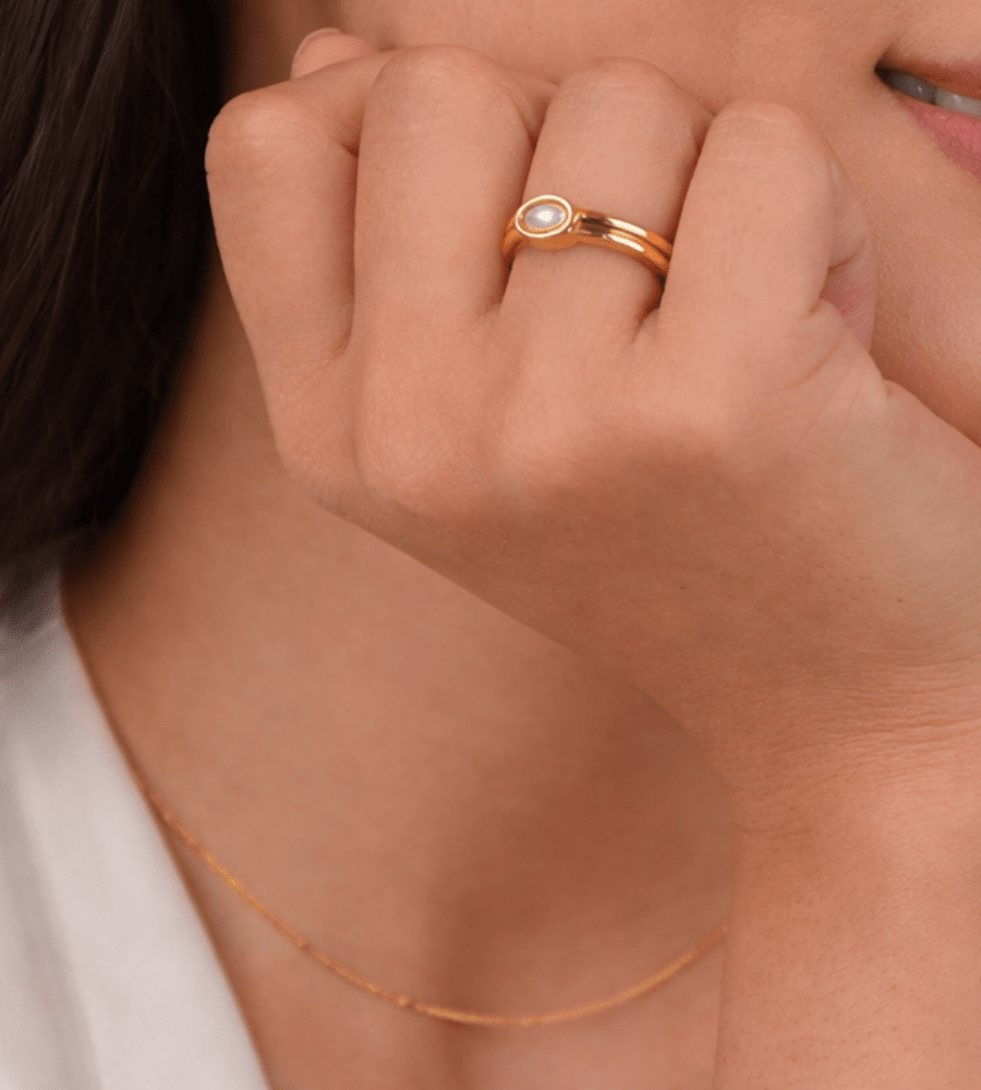 Chunky Pearl Ring - Mireva Jewelry