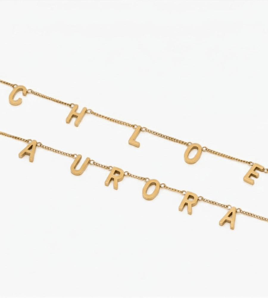 Classic Custom Name Necklace - Mireva Jewelry