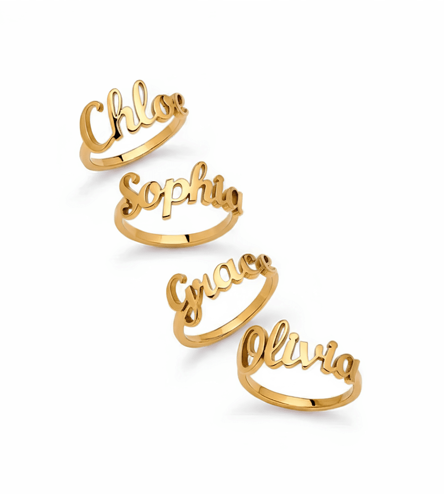 Classic Name Ring - Mireva Jewelry