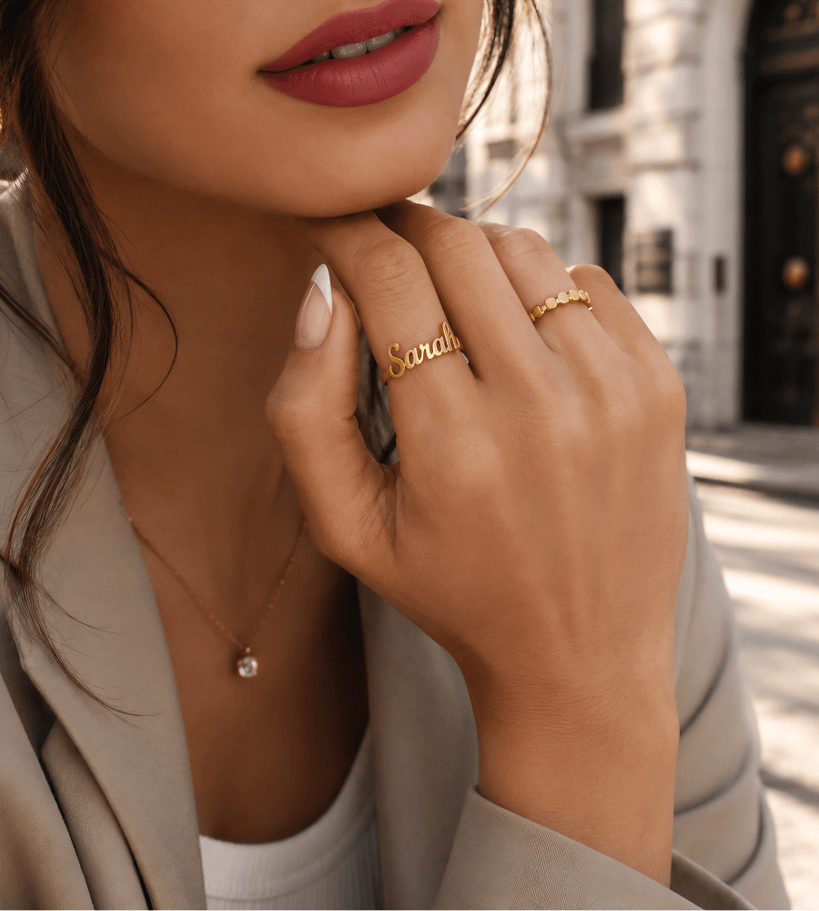 Classic Name Ring - Mireva Jewelry